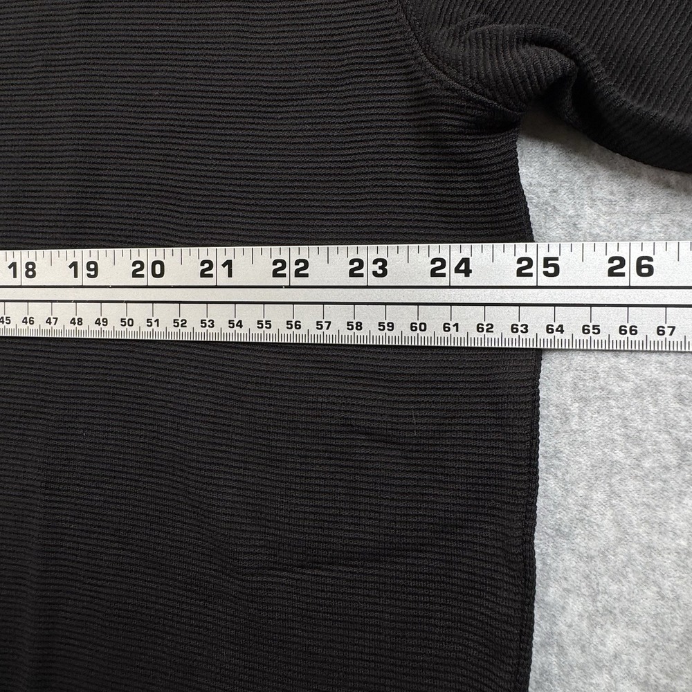 Anthology Silk /Cotton Black Ribbed Short Sleeve Pullover Men's XXL New - Picture 7 of 10